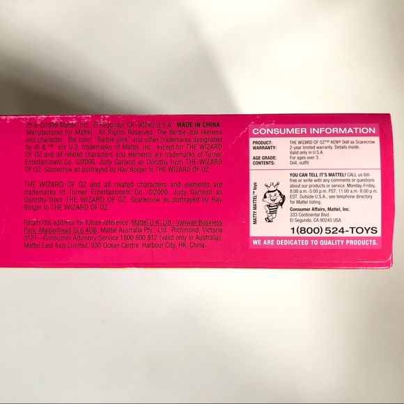 Wizard of Oz - Scarecrow (Ken Doll) - Picture 11 of 11